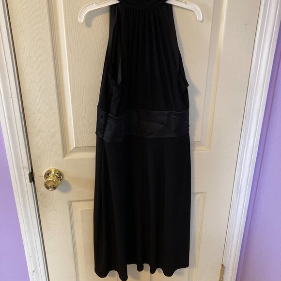 Evan Picone Cocktail Dress Black Size 8 Sleeveless - Picture 7 of 8